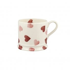 Pink Hearts Small Mug