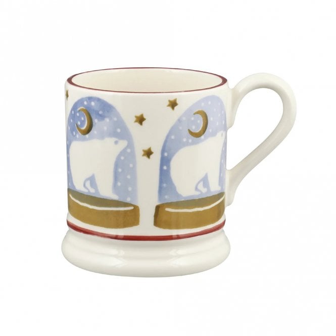 Emma Bridgewater Polar Bear Snow Globe Half Pint Mug