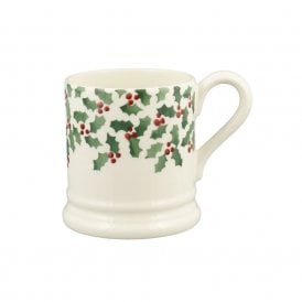Tiny Scattered Holly Half Pint Mug