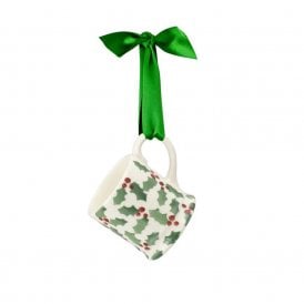 Tiny Scattered Holly Tiny Mug Decoration Boxed