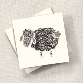 Black Sheep Glitter Card