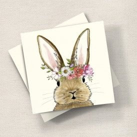 Flower Power Bunny Card