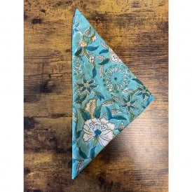 Sea Green Floral Cotton Napkin