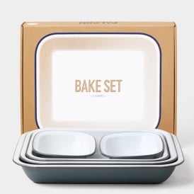 Enamel Bake Set Pigeon Grey