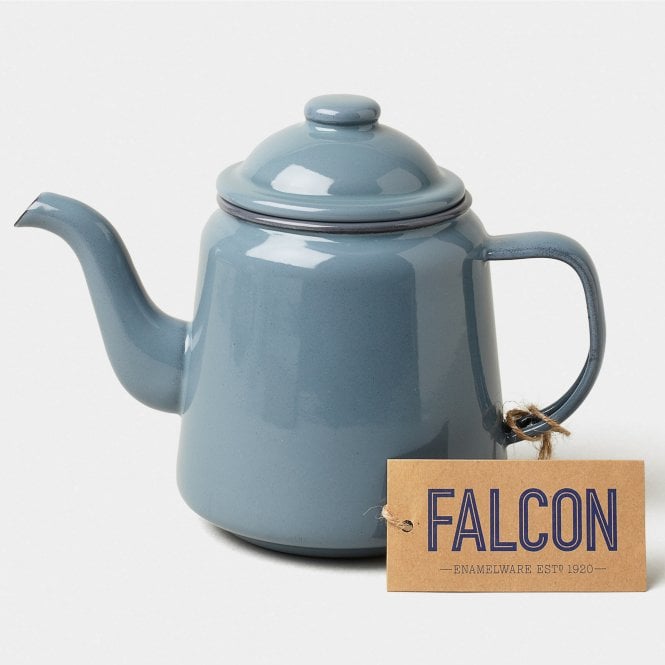 Falcon Enamelware Enamel Teapot Pigeon Grey