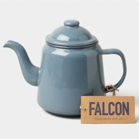Enamel Teapot Pigeon Grey