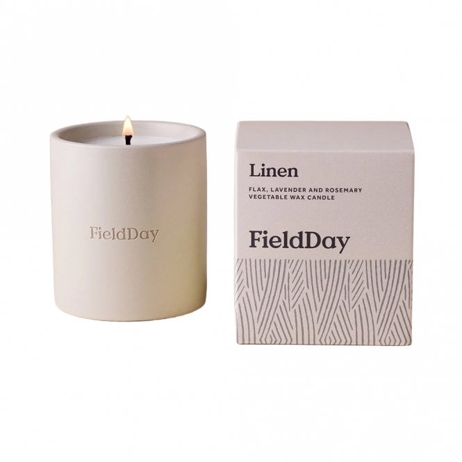 FieldDay Classic Linen Stoneware Candle