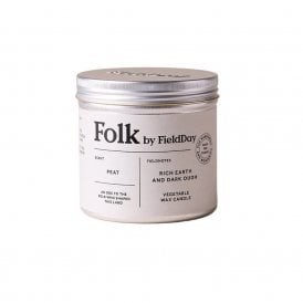 Peat Folk Tin Candle