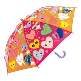 Hearts Colour Changing Umbrella