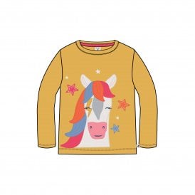 Bumblebee Yellow Horse Adventure Circular Top