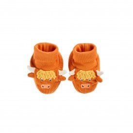 Highland Cow Cosy Cord Booties