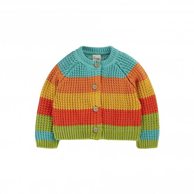 Frugi Highland Rainbow Cuddly Cardigan