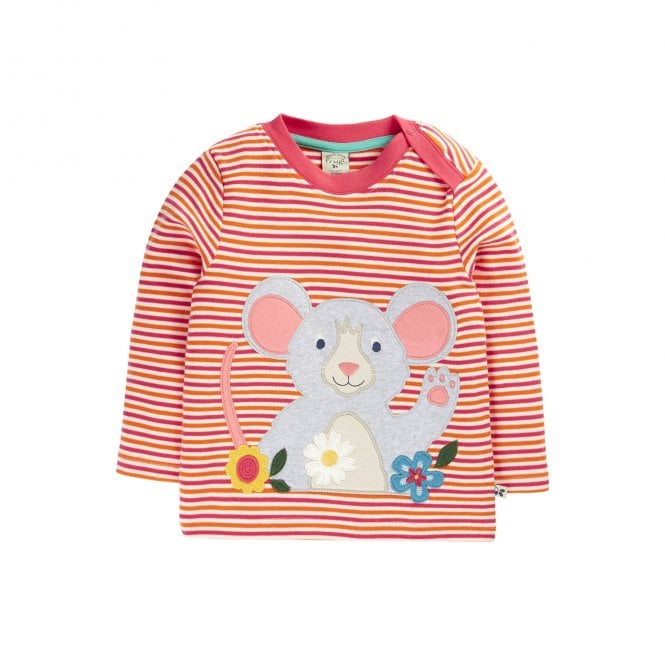Frugi Sunset Stripe Mouse Orion Circular Top