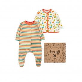 Wild Cat Stripe Scrumptious Babygrow Gift Set