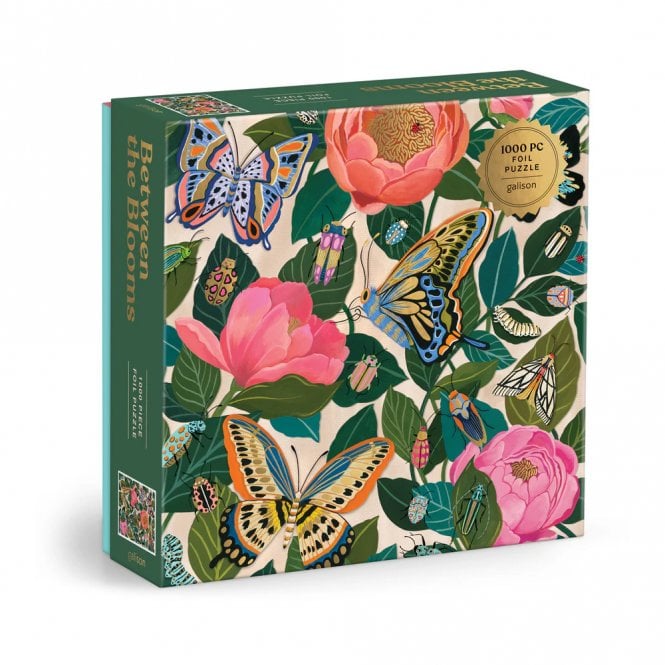 Galison Between the Blooms 1000 Piece Foil Puzzle