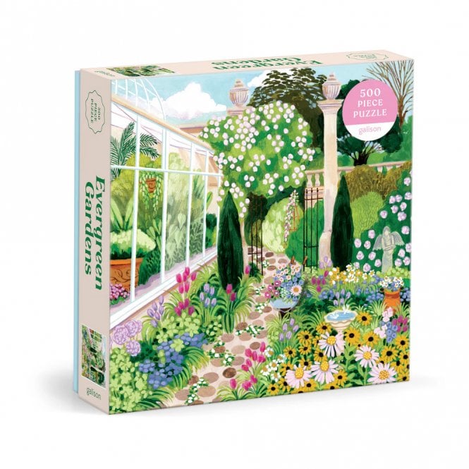 Galison Evergreen Gardens 500 Piece Puzzle