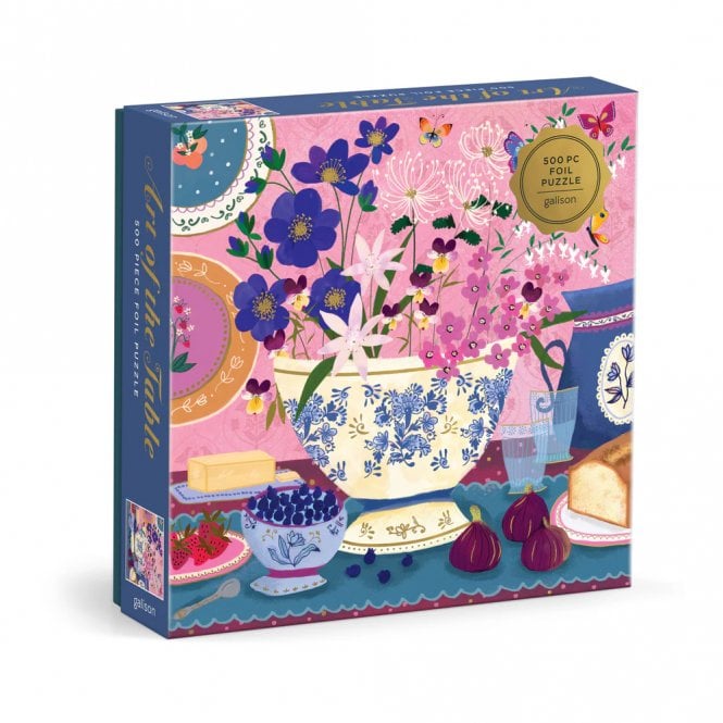 Galison Joy Laforme Art of the Table 500 Piece Foil Puzzle