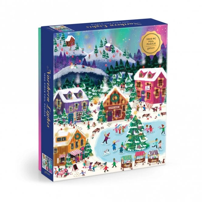 Galison Northern Lights 1000 Piece Foil Puzzle
