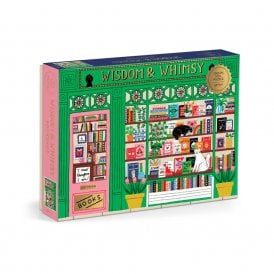 Wisdom & Whimsy Bookshop 1000 Piece Foil Puzzle