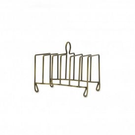 Brompton Antique Brass Toast Rack