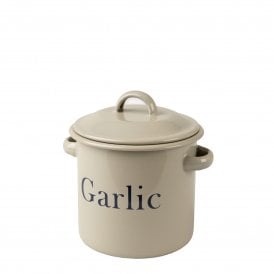 Enamel Truffle Garlic Storage Pot