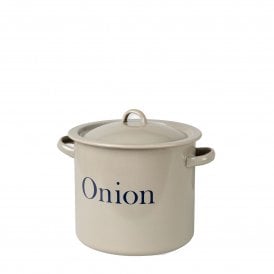 Enamel Truffle Onion Storage Pot