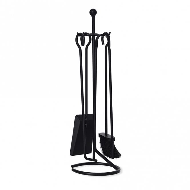 Garden Trading Filkins Black Powder Coated Steel Fireside Tool Set