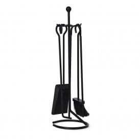 Filkins Black Powder Coated Steel Fireside Tool Set