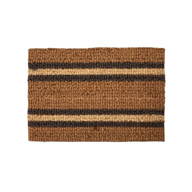 Garden Trading Hatford Stripe Antique Brown Doormat Small