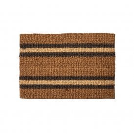 Hatford Stripe Antique Brown Doormat Small