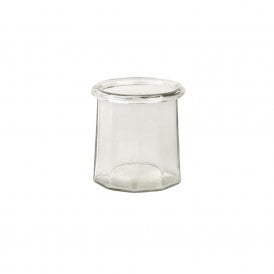 Ilsley Recycled Glass Roll Top Candle Holder
