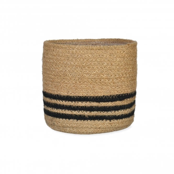 Garden Trading Jute Striped Plant Pot