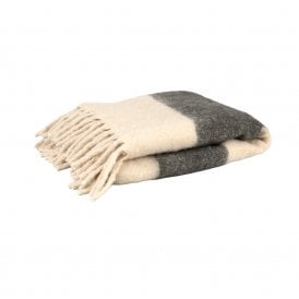 Leigh Wide Fern Stripe Wool Throw