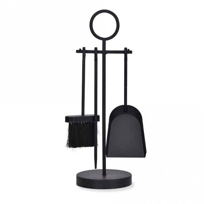 Garden Trading Paxford Black Powder Coated Steel Fireside Tool Set