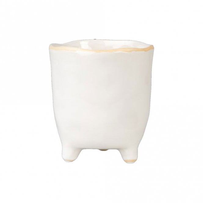 Garden Trading Positano Ceramic White Pot - Medium