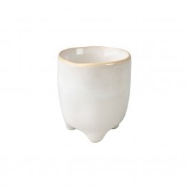 Positano Ceramic White Pot - Small