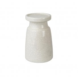 Ravello White Candle Holder Medium