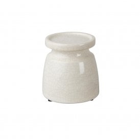 Ravello White Candle Holder Small