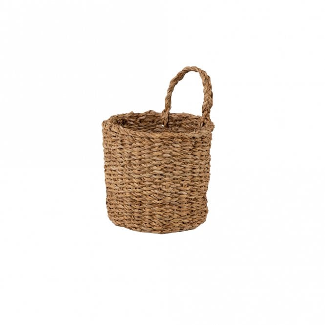 Garden Trading Seagrass Natural Small Brading Hanging Basket - Small