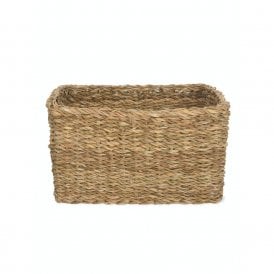Seagrass Rectangular Brading Basket - Medium