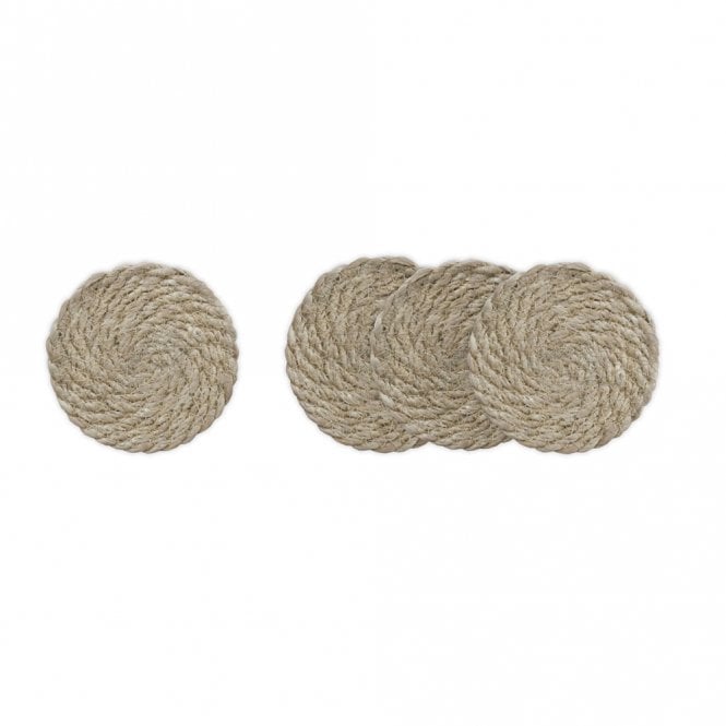 Garden Trading Set of 4 Natural Jute Coasters
