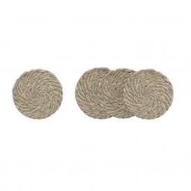 Set of 4 Natural Jute Coasters