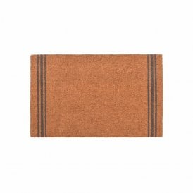 Triple Stripe Natural Coir Doormat Small