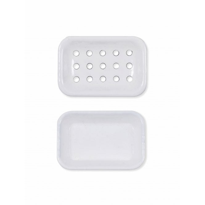 Garden Trading White Enamel Soap Dish