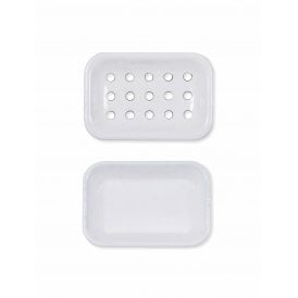 White Enamel Soap Dish