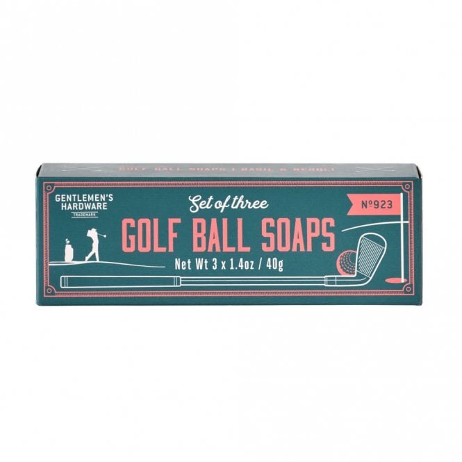 Gentlemen's Hardware Basil & Neroli Golf Ball Soaps - Set of 3