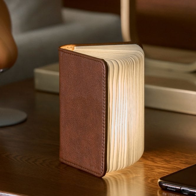 Gingko Design Brown Leather Smart Mini Book Light