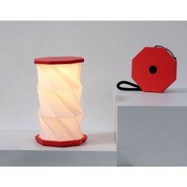Coral Mini Hexagon Twist Lamp