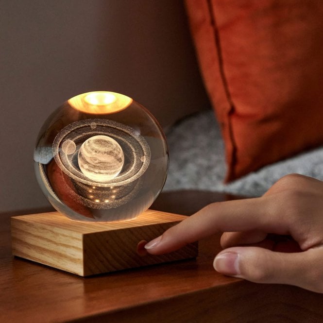 Gingko Design Saturn Amber Crystal Light