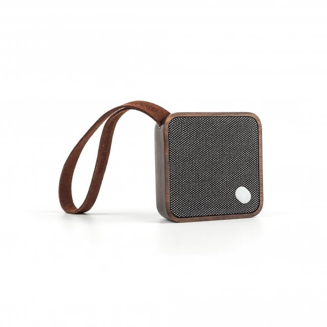 Gingko Design Walnut MI Square Pocket Bluetooth Speaker